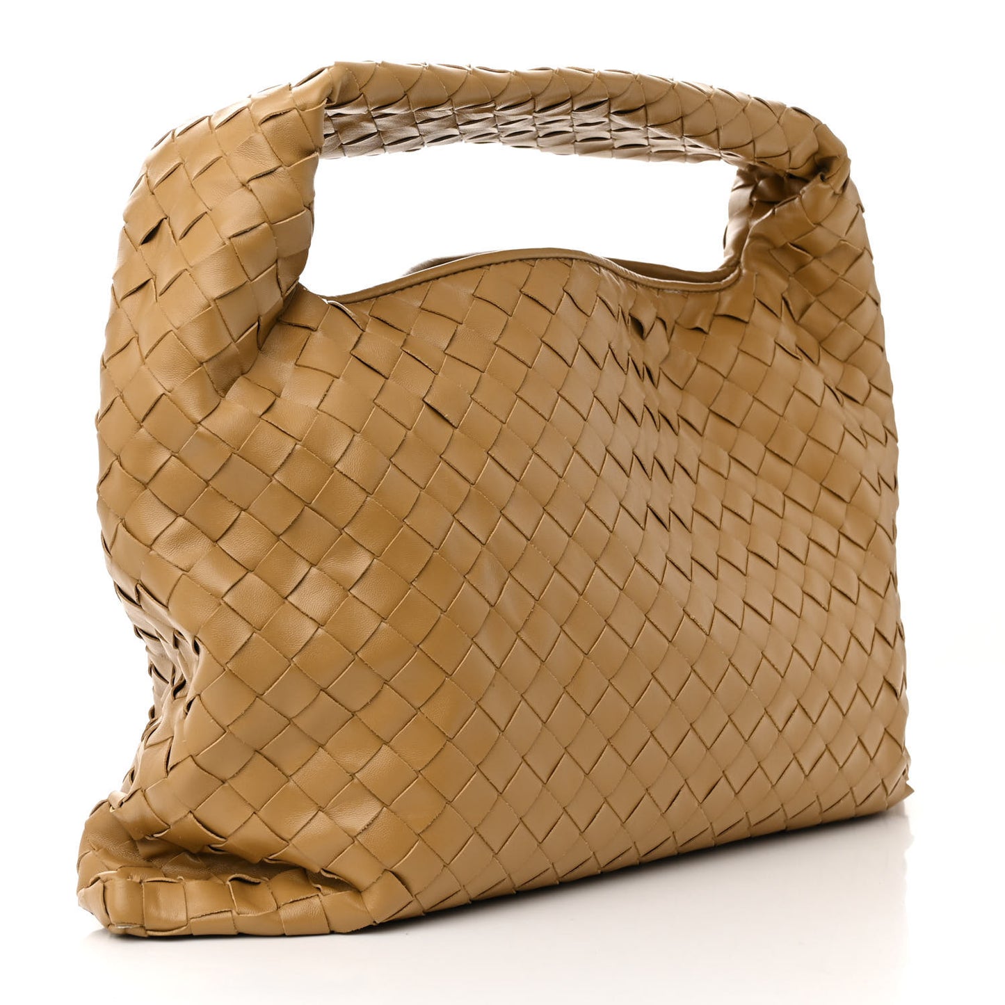 Calfskin Intrecciato Small Hop Dark Praline