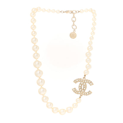 Chanel Pearl CC 100th Anniversary Necklace Light Gold 3 of 5