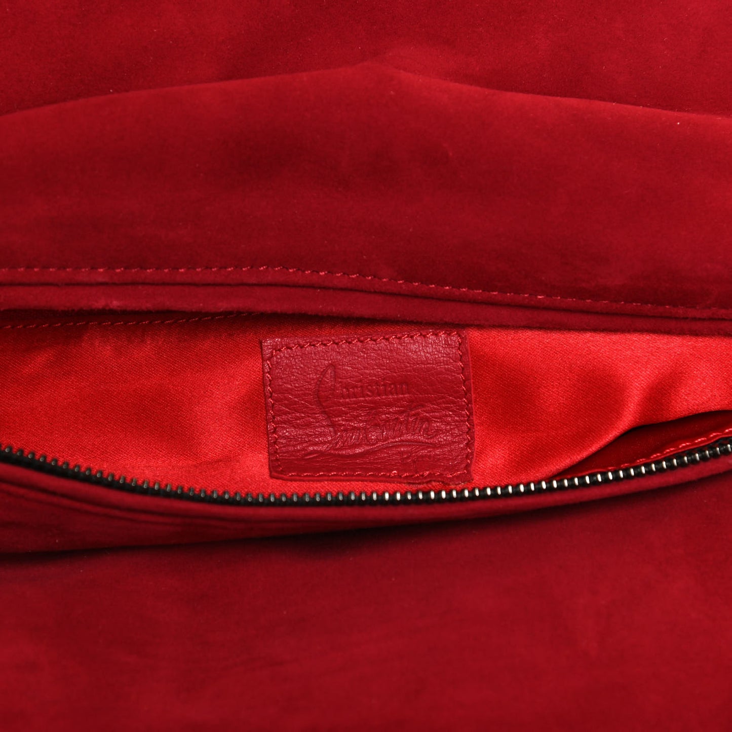 Suede Chain Shoulder Bag Red