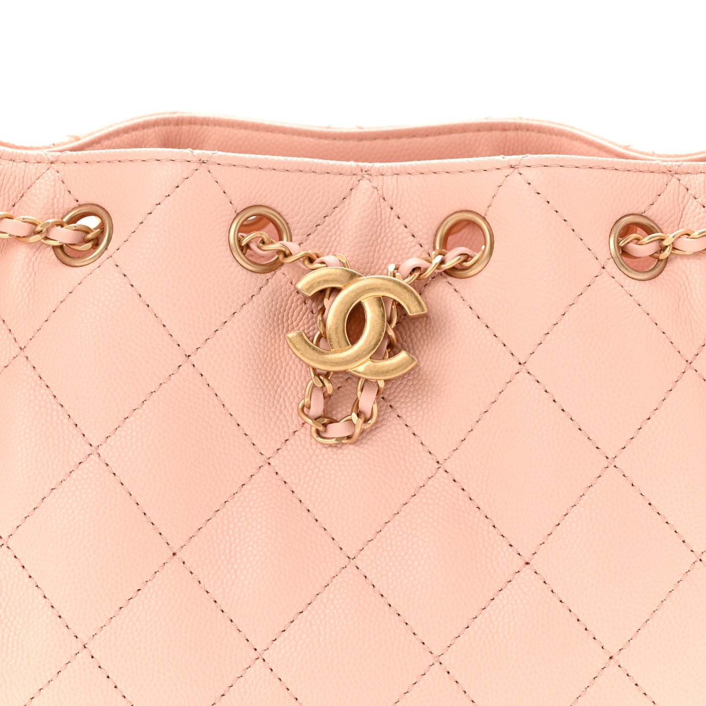 Caviar Quilted Mini Chanel 25 Handbag Light Pink
