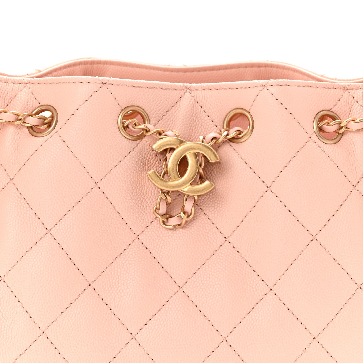 Chanel Caviar Quilted Mini Chanel 25 Handbag Light Pink 8 of 10