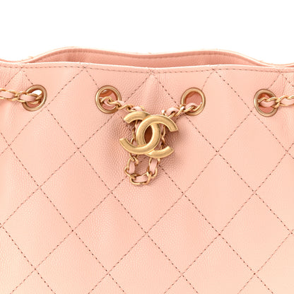 Chanel Caviar Quilted Mini Chanel 25 Handbag Light Pink 8 of 10