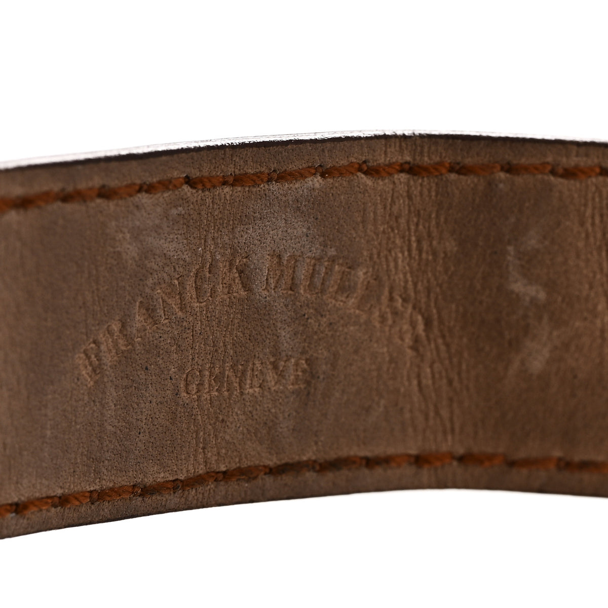 Franck Muller 18K Yellow Gold Alligator 30mm Long Island Master Banker Automatic Watch Brown 1000SC 5 of 6