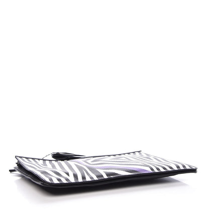 MCM Calfskin Tobias Rehberger Print Pouch Purple 4 of 13