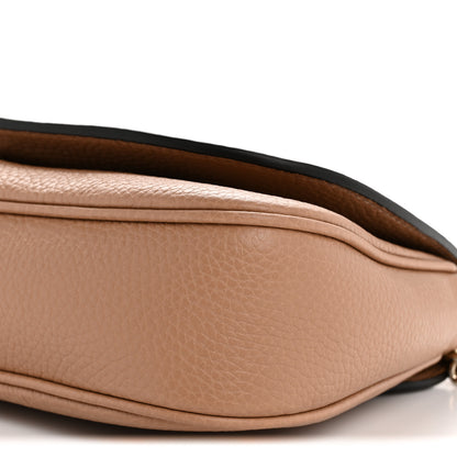 Gucci Pebbled Calfskin Medium Soho Flap Crossbody Camelia 10 of 11