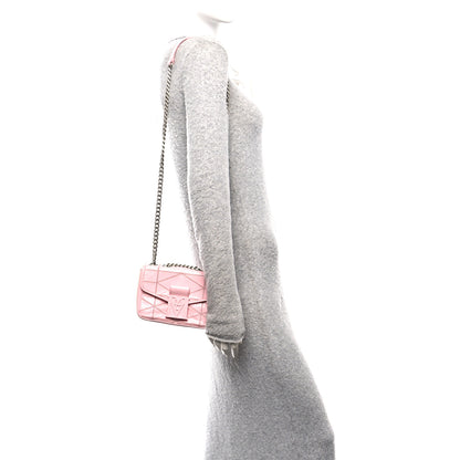 MCM Crash Calf Quilted Mini Travia Shoulder Bag Pink 2 of 13