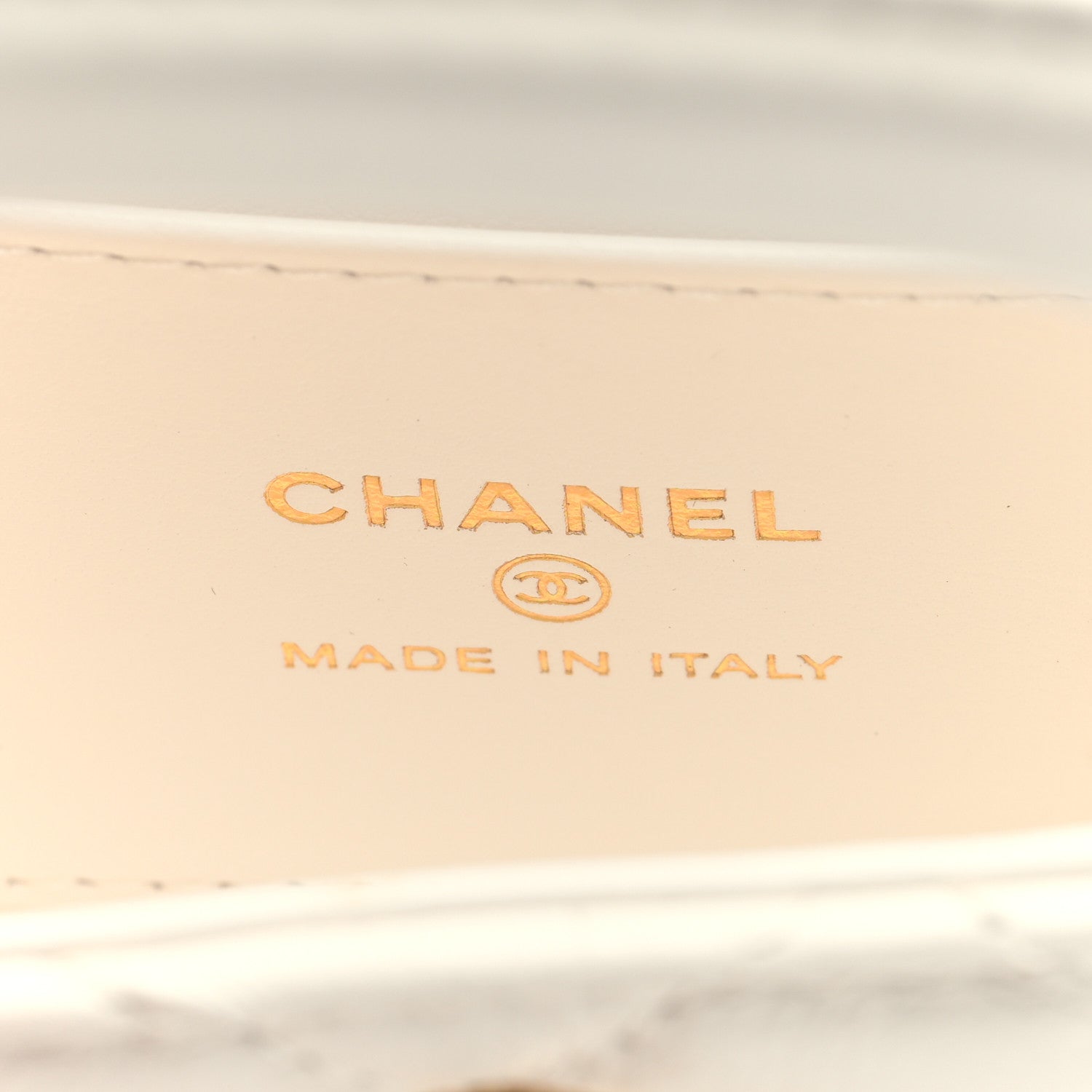 Chanel Shiny Aged Calfskin Quilted Mini Nano Kelly Shopper White 6 of 11