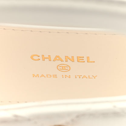 Chanel Shiny Aged Calfskin Quilted Mini Nano Kelly Shopper White 6 of 11