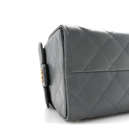 Chanel Caviar Quilted Small Chanel 25 Handbag Dark Grey 8 of 10