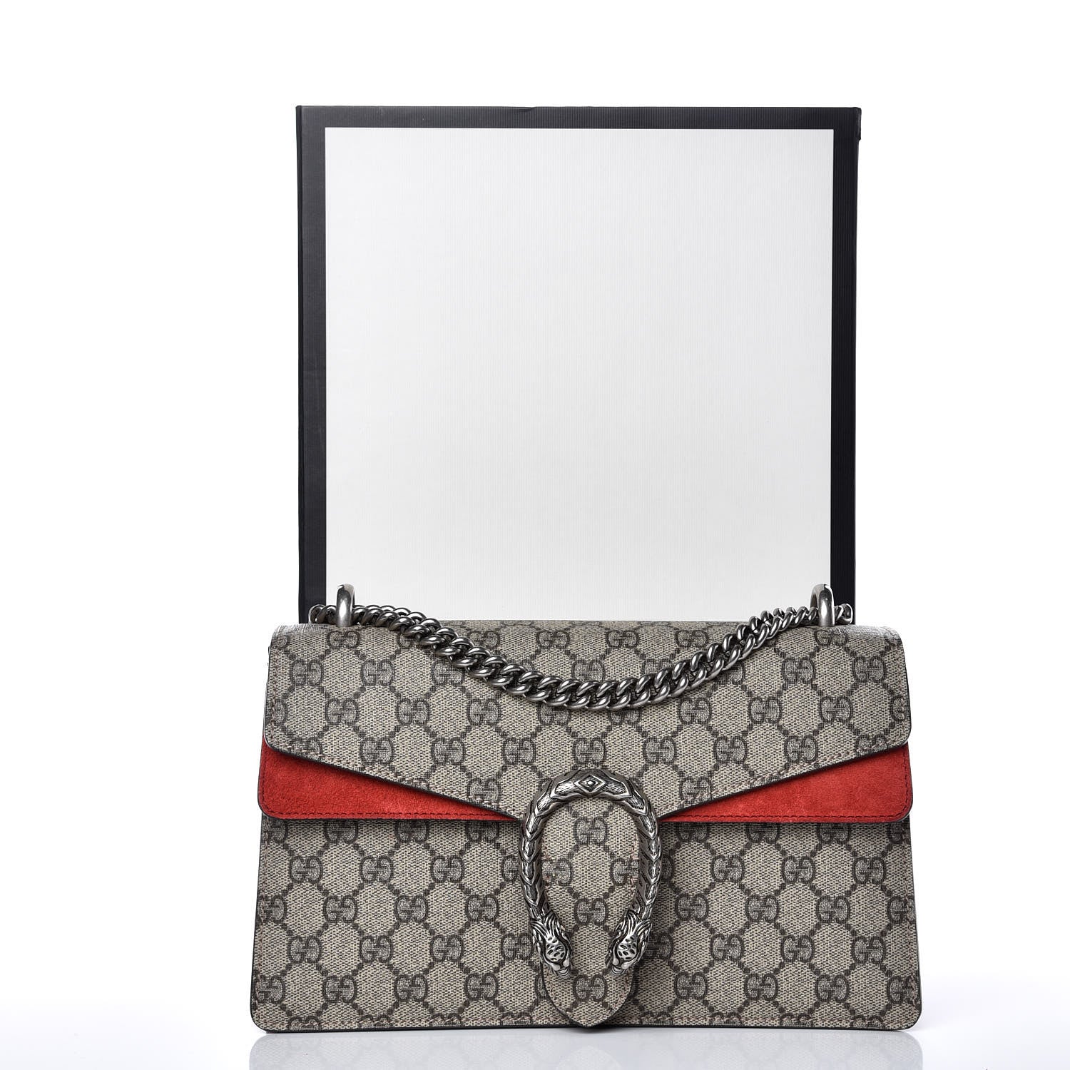 Gucci GG Supreme Monogram Small Dionysus Shoulder Bag Red 11 of 11