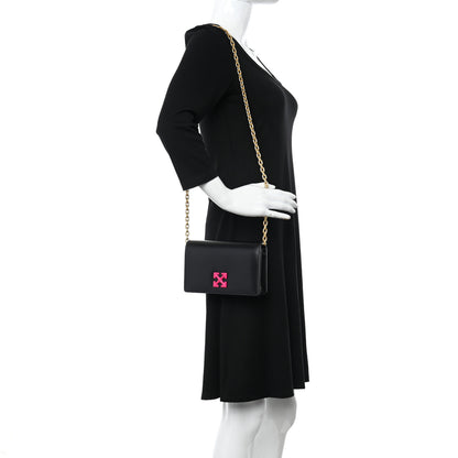 Off-White Calfskin Jitney 0.5 Crossbody Bag Black 2 of 9