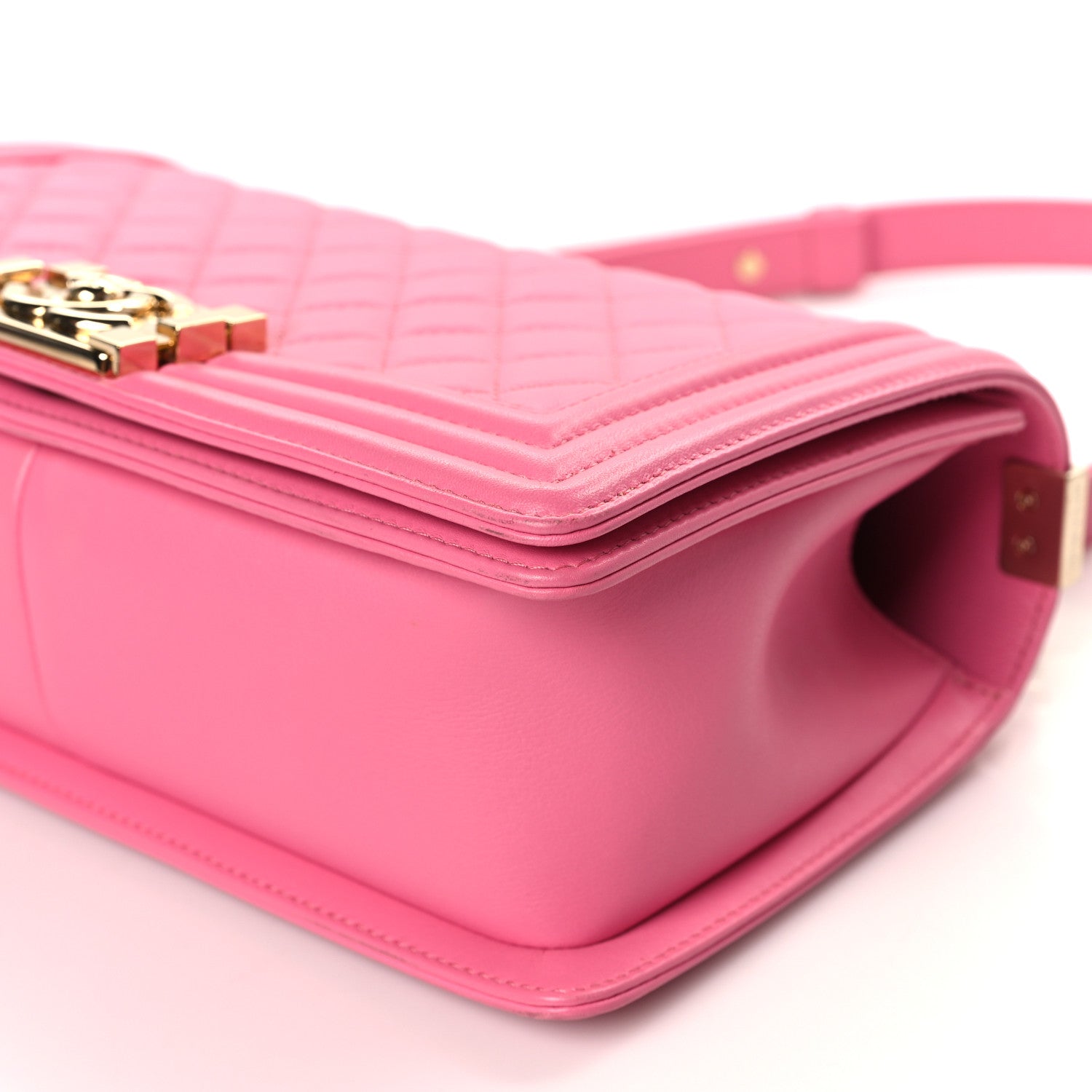 Chanel Calfskin Quilted Medium Boy Flap Pink 9 of 9