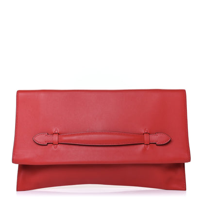 Hermes Swift Pliplat Clutch Rouge Casaque 1 of 4