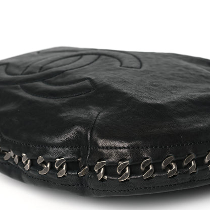 Chanel Calfskin Modern Chain Rhodoid Hobo Black 10 of 11