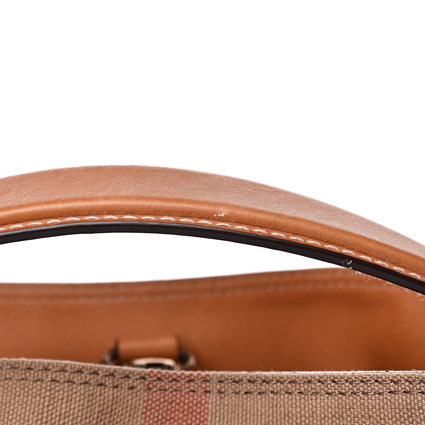 Canvas Mega Check Medium Ashby Hobo Saddle Brown