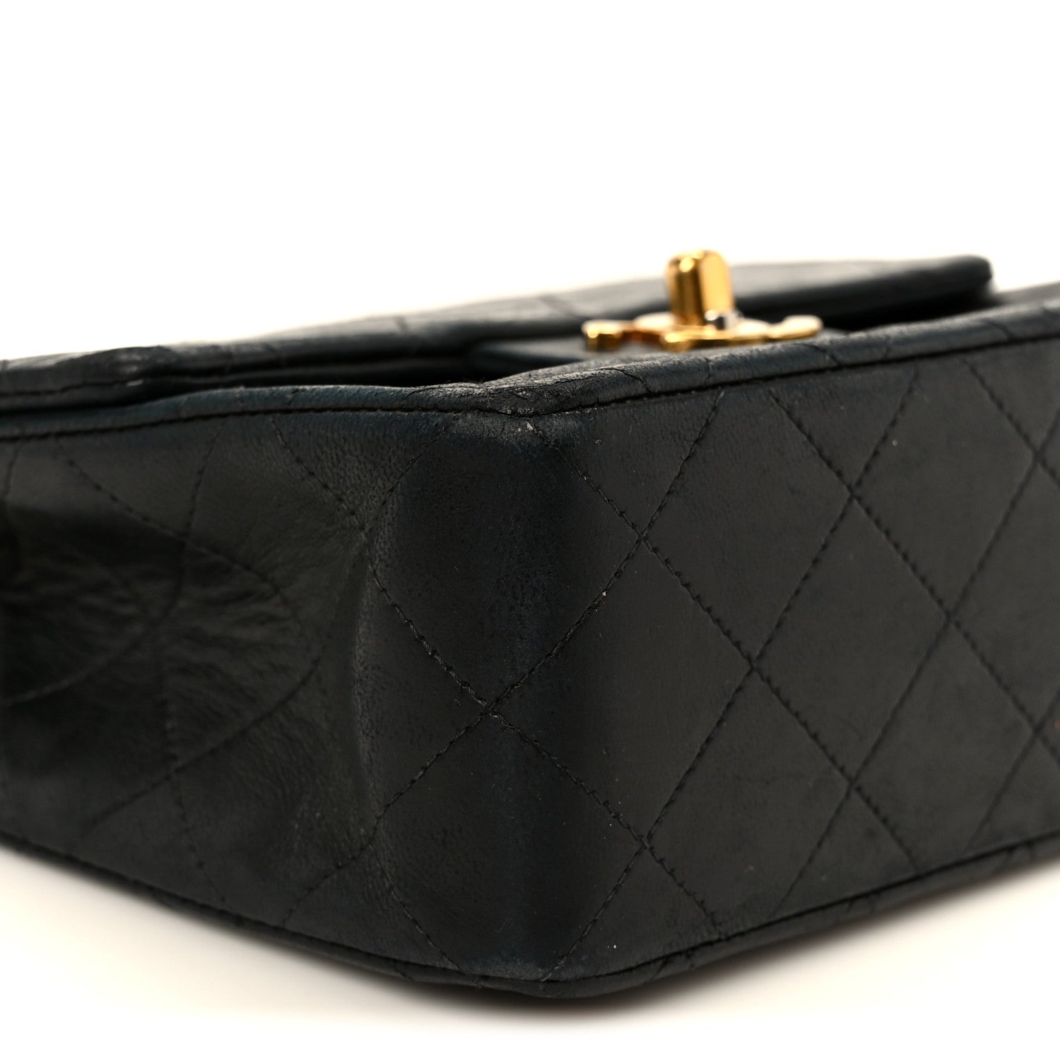 Chanel Lambskin Quilted Mini Square Flap Bag Black 11 of 12