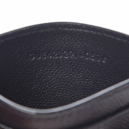 Saint Laurent Grain De Poudre Matelasse Chevron Monogram Credit Card Case Black 7 of 7