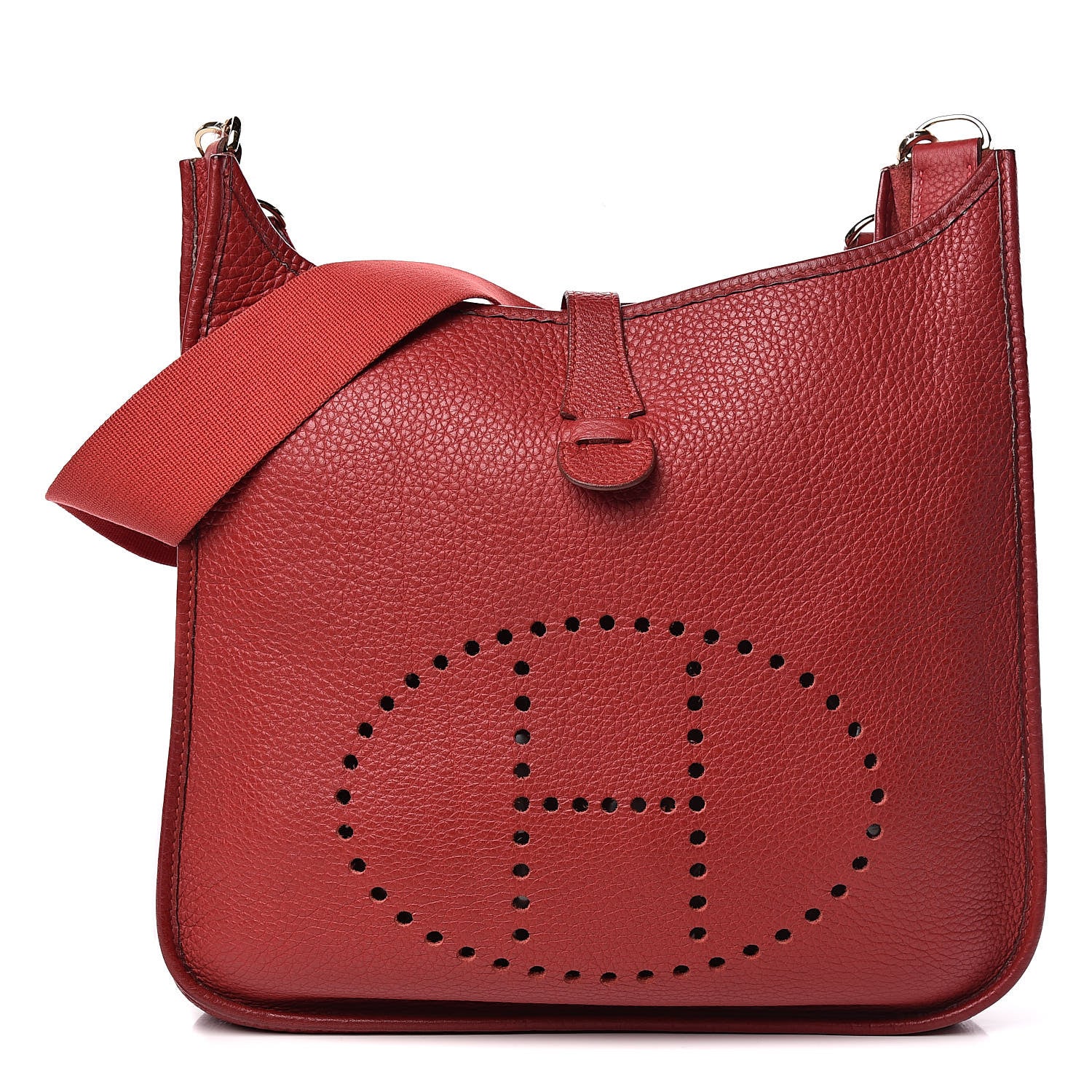 Hermes Taurillon Clemence Evelyne GM Rouge Vif 1 of 18