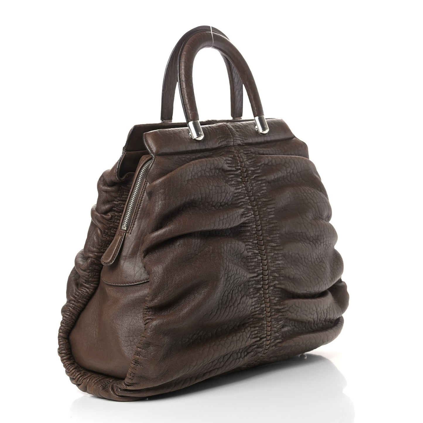 Lambskin Karenina Large Tote Brown