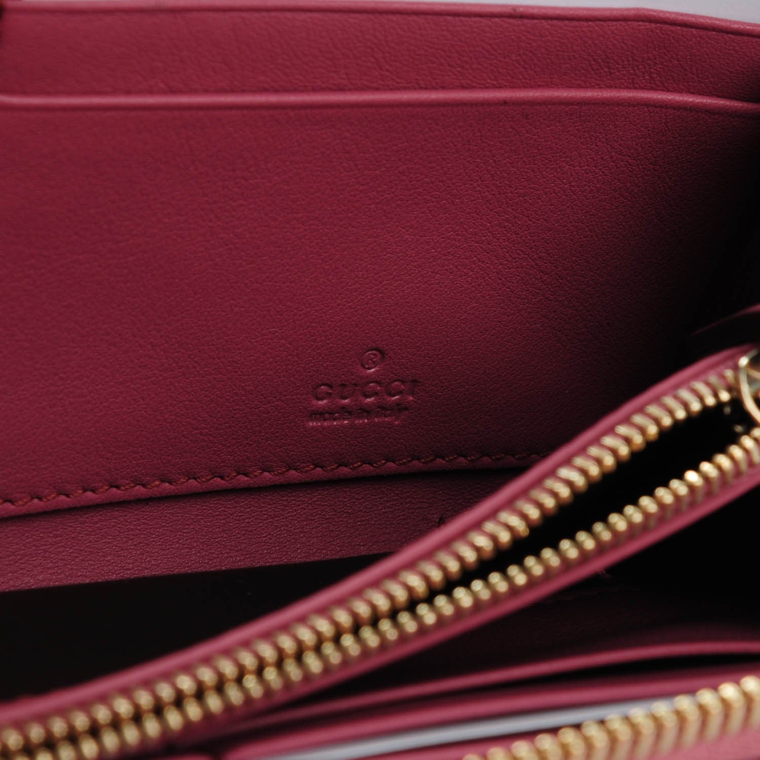 Gucci Microguccissima Sukey Zip Around Wallet Vintage Rose 6 of 7