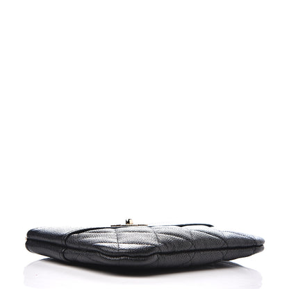 Chanel Caviar Quilted Small Vintage Mademoiselle Cosmetic Case Black 3 of 7