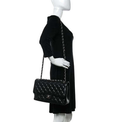 Chanel Caviar Quilted Jumbo Double Flap Black 2 of 18