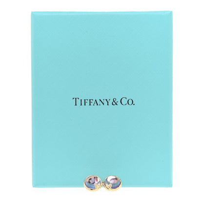Tiffany 18K Yellow Gold Amethyst Paloma Picasso Olive Leaf Earrings 6 of 6