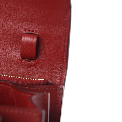 Celine Box Calfskin Medium Classic Box Flap Bag Red 8 of 11