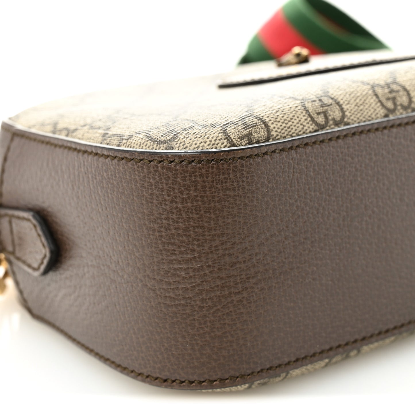 GG Supreme Monogram Web Neo Vintage Shoulder Bag Beige New Acero Crop