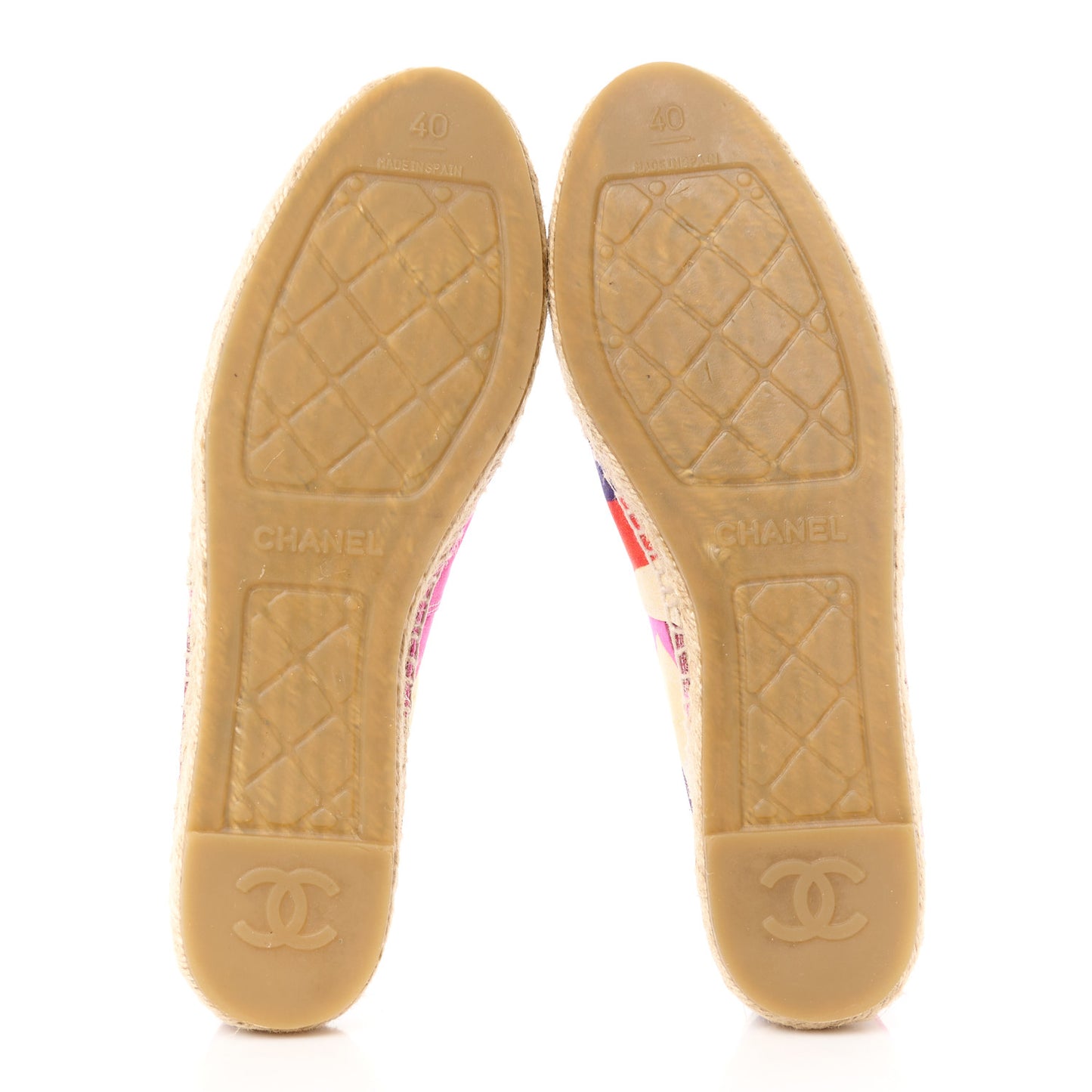 Fabric Patent CC Espadrilles 40 Multicolor Black