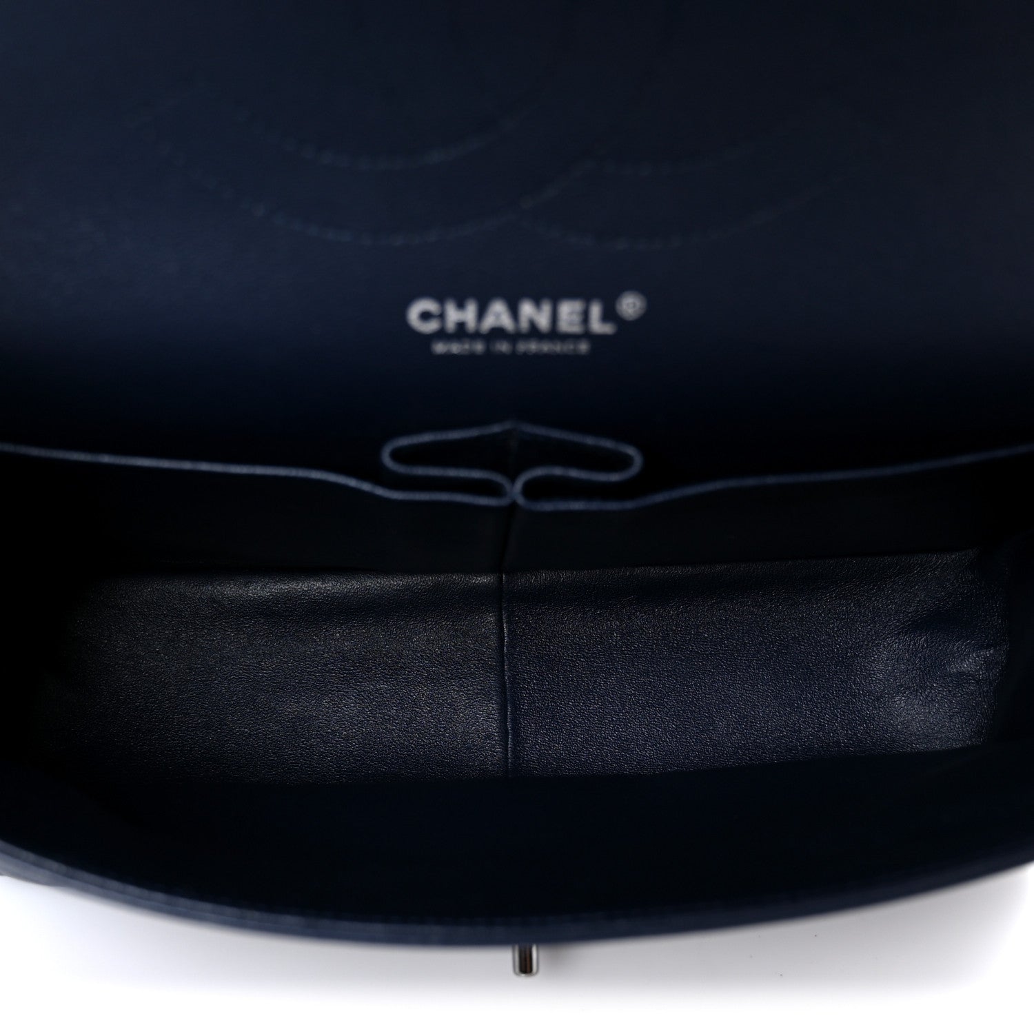 Chanel Lambskin Quilted Jumbo Double Flap Navy 4 of 10