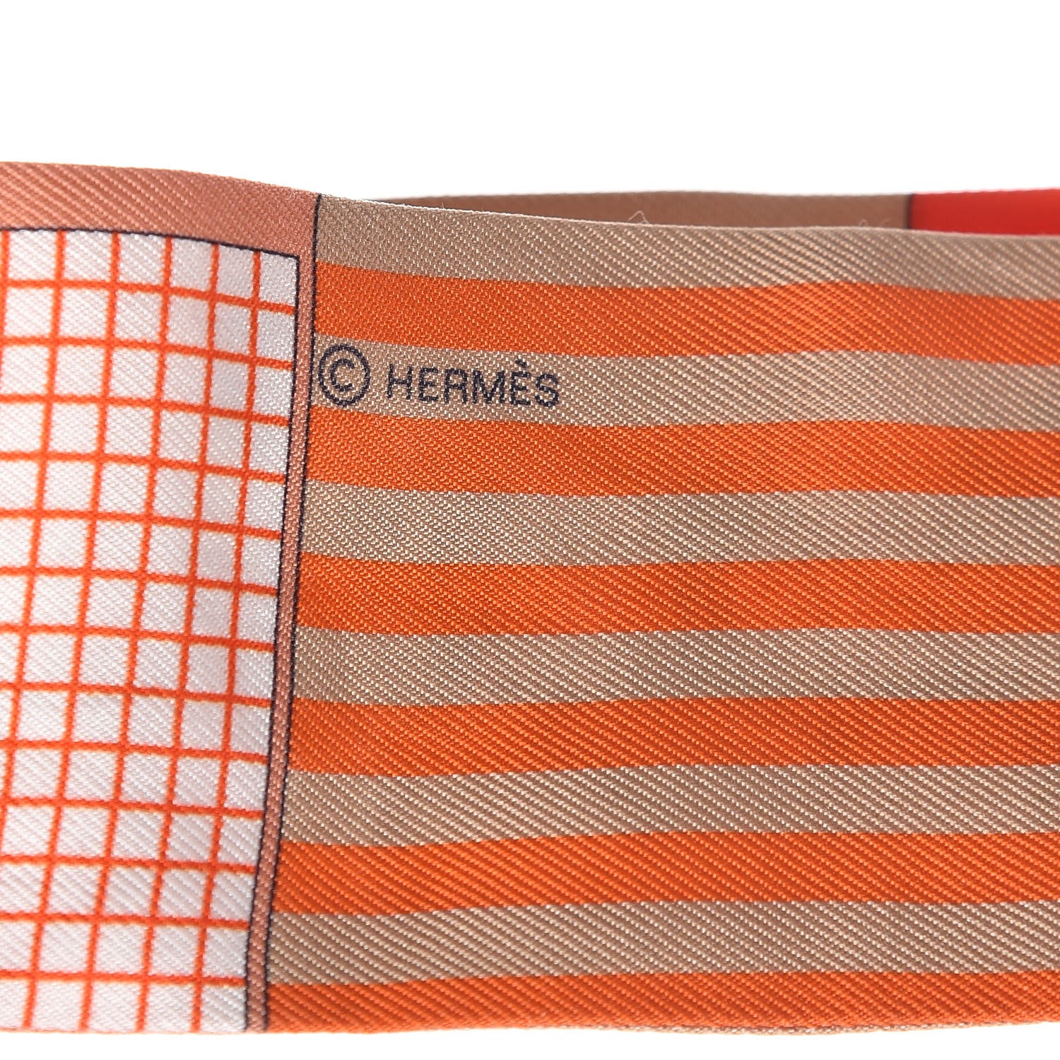 Hermes Silk Couvertures Nouvelles Twilly Orange Jaune Capucine 4 of 5