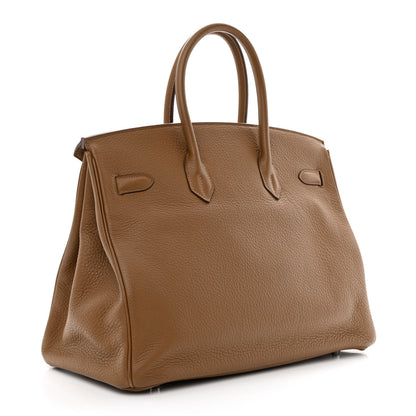 Hermes Taurillon Clemence Birkin 35 Alezan 3 of 10
