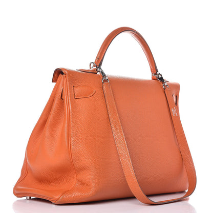 Hermes Togo Kelly Retourne 40 Orange 3 of 42