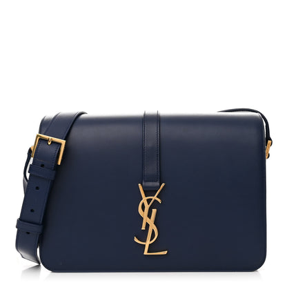 Saint Laurent Smooth Calfskin Medium Classic Monogram Universite Bag Deep Marine 1 of 16