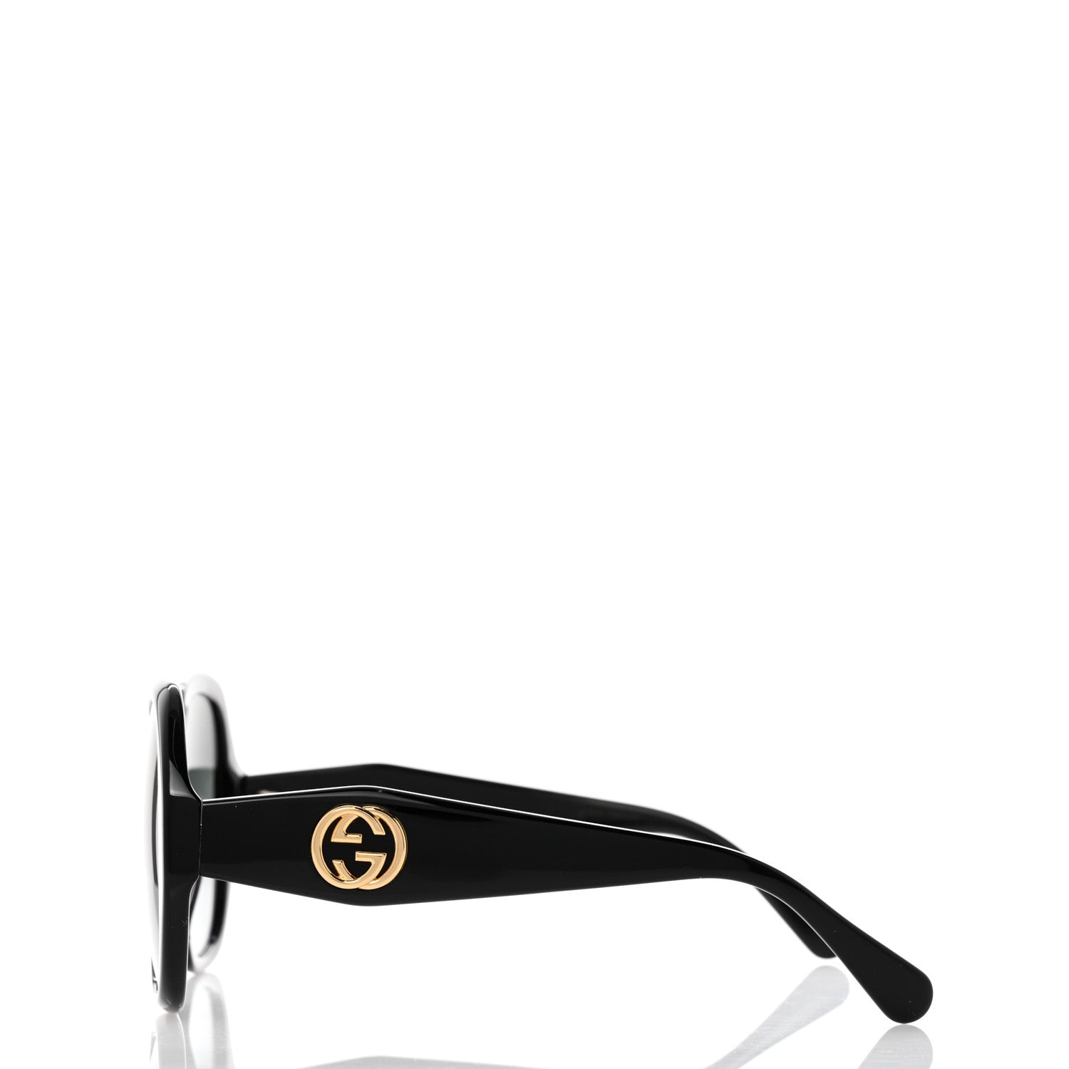 Gucci Acetate Round Frame Sunglasses GG0796S Black 3 of 9