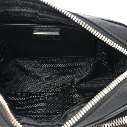 Prada Re-Nylon Tessuto Brushed Calfskin Crossbody Black 5 of 9
