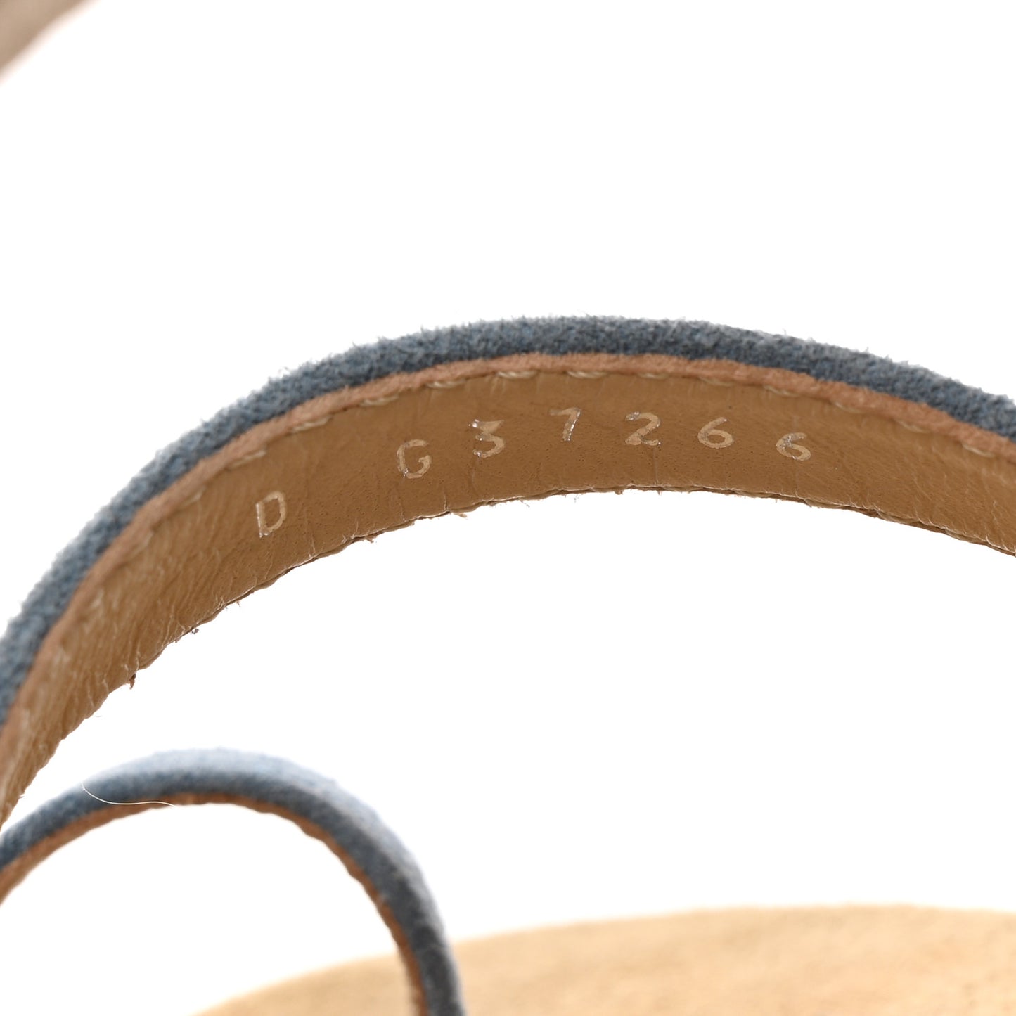 Suede CC Sandals 37 Blue