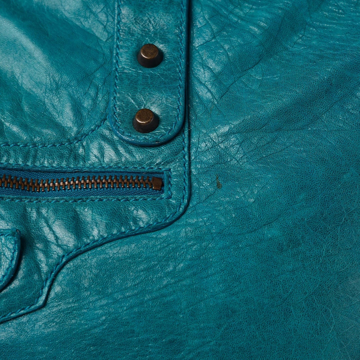 Agneau Classic Hardware Weekender Turquoise