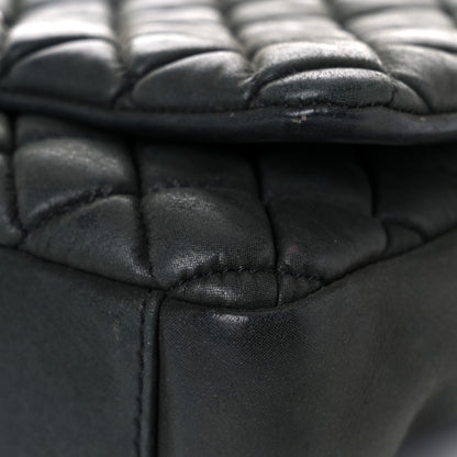 Chanel Iridescent Calfskin Quilted Small New Bubble Flap Anthracite 8 of 21