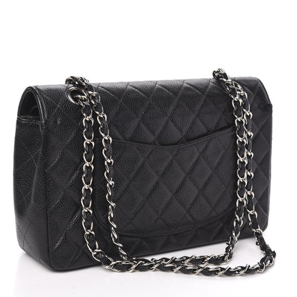 Chanel Caviar Quilted Medium Double Flap Black 2 of 11