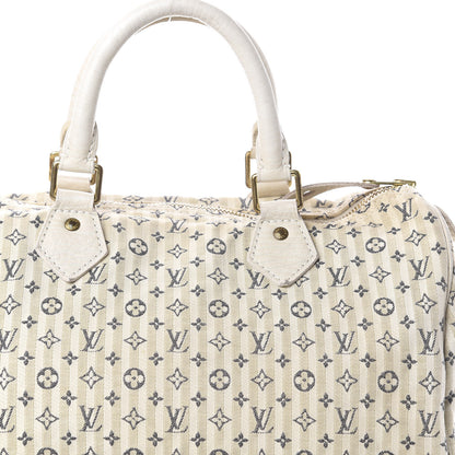 Louis Vuitton Mini Lin Croisette Speedy 30 Blue 10 of 10