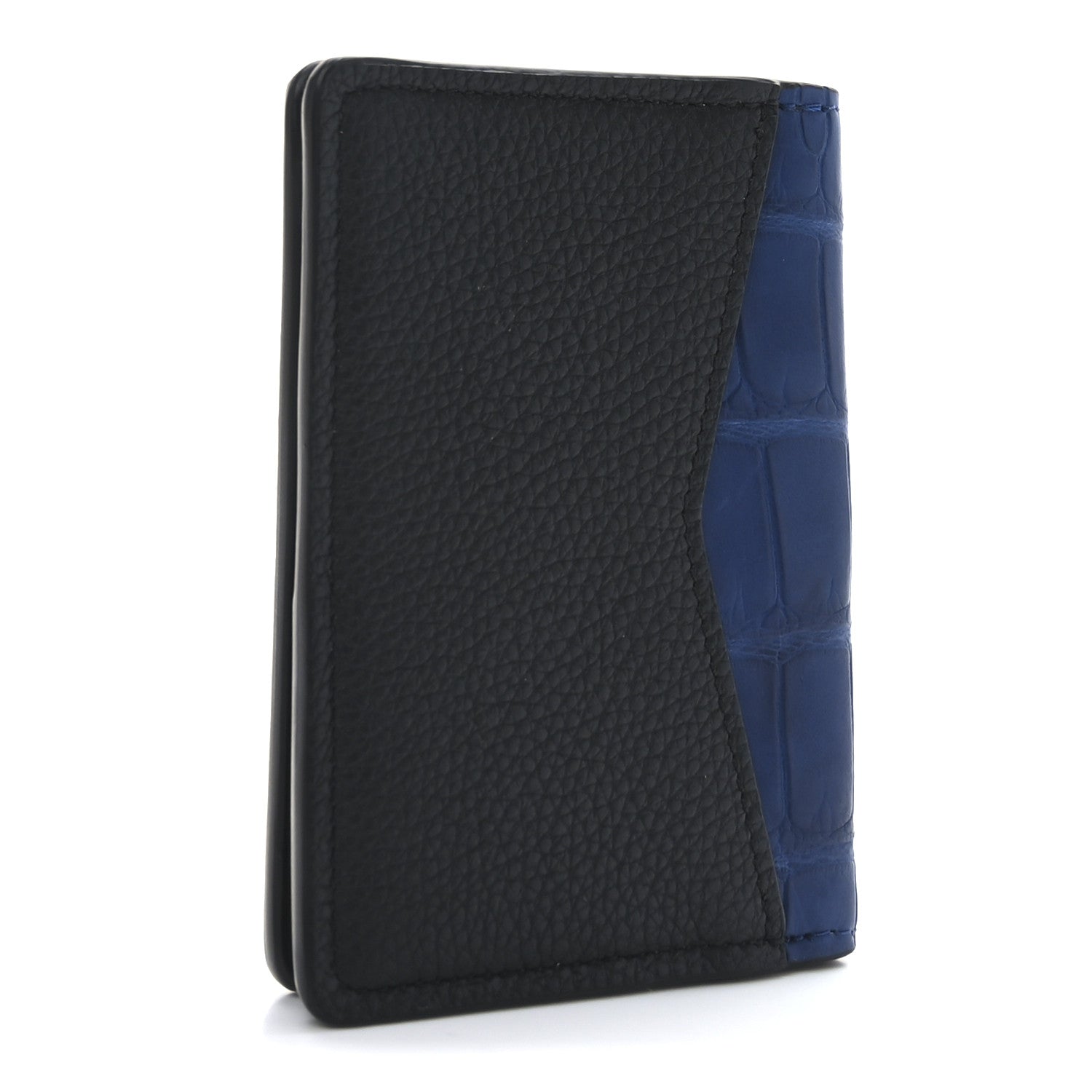 Louis Vuitton Crocodile Pocket Organizer Black Blue 3 of 6