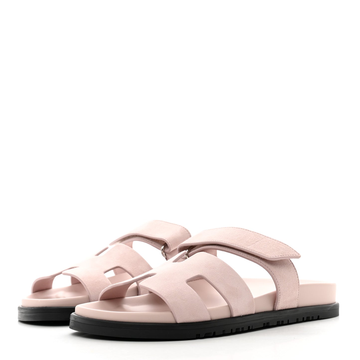 Suede Goatskin Womens Chypre Sandals 38 Rose Perle