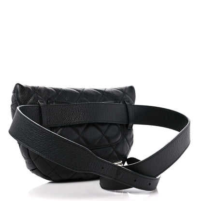 Chanel Grained Calfskin Quilted Waist Belt Bag Black 3 of 10