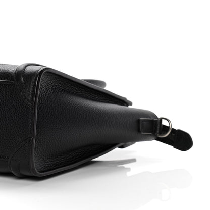 Celine Drummed Calfskin Nano Luggage Black 9 of 9