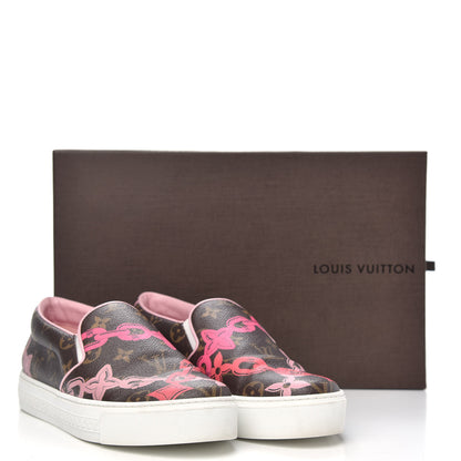 Louis Vuitton Monogram Bay Slip On Harbor Sneakers 38 Rose Ballerine Poppy 9 of 9