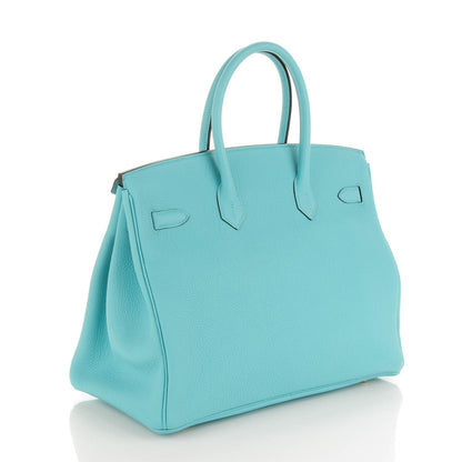 Hermes Togo Birkin 35 Bleu Atoll 3 of 23