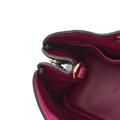 Christian Dior Bullcalf Medium Diorissimo Tote Black Rose Indien 10 of 10