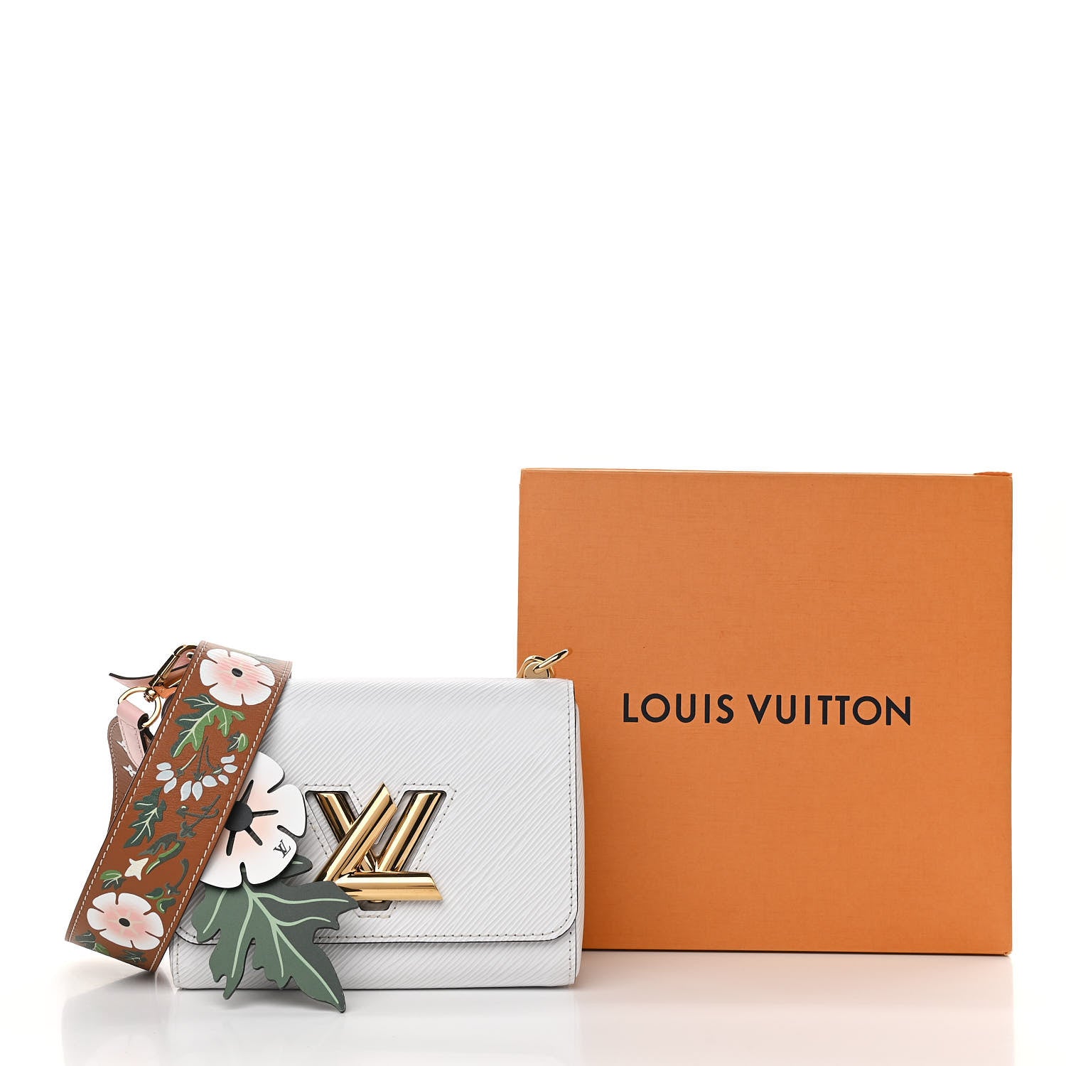 Louis Vuitton Epi Asnieres Flowers Twist Shoulder Bag PM White 15 of 15